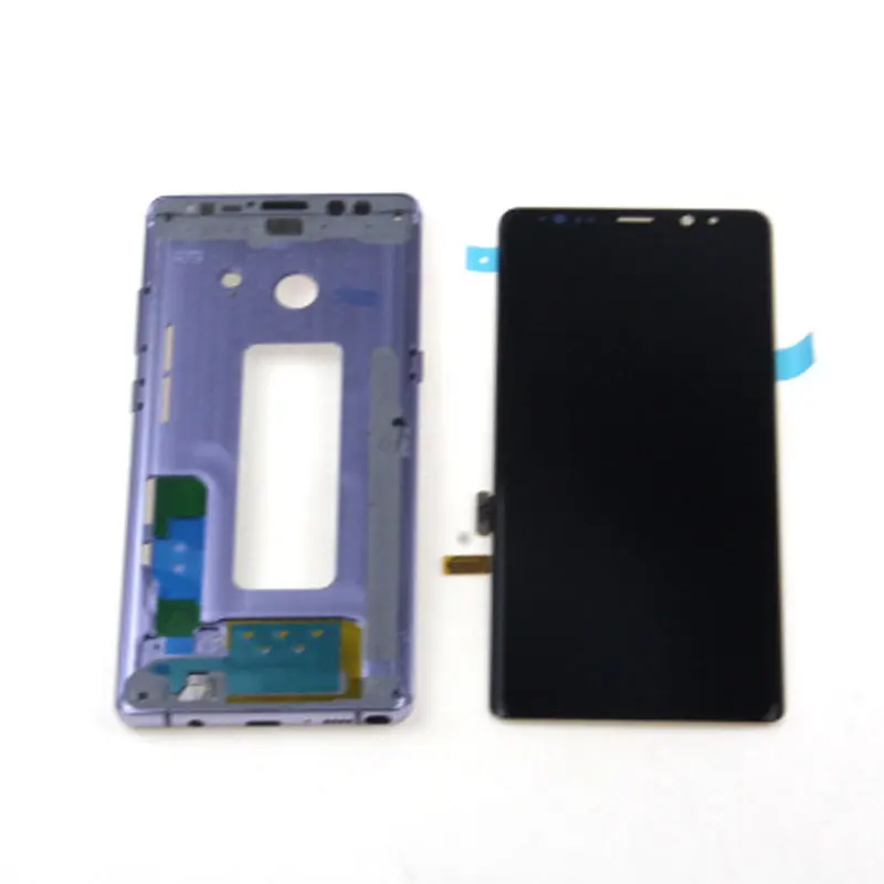 with Purple frame Для samsung Galaxy NOTE8 N950 N950F N9500 N9500F N900D ЖК-дисплей с теневым экраном сенсорный экран Замена - Цвет: with Purple frame