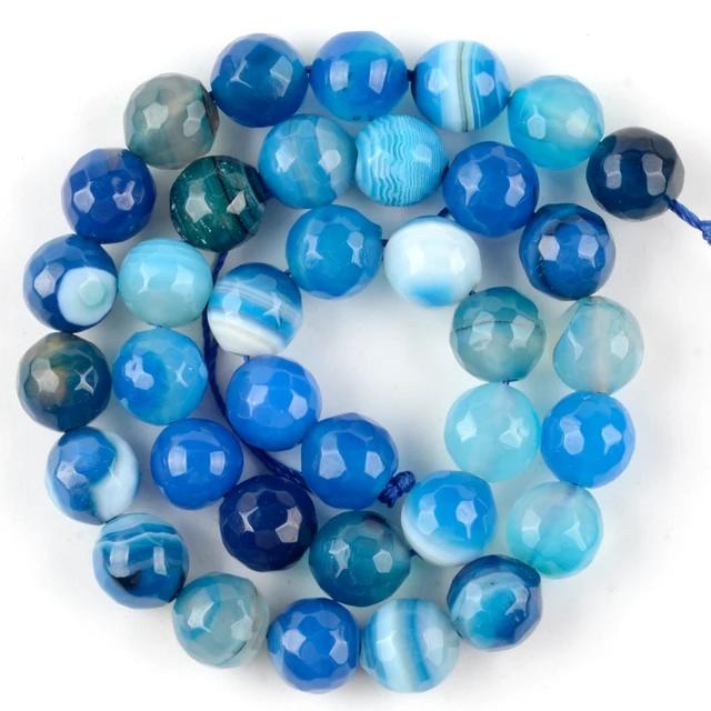 Natürliche Steinperlen 8mm Set - Tigeraugen, Lava, Türkis Für Schmuck