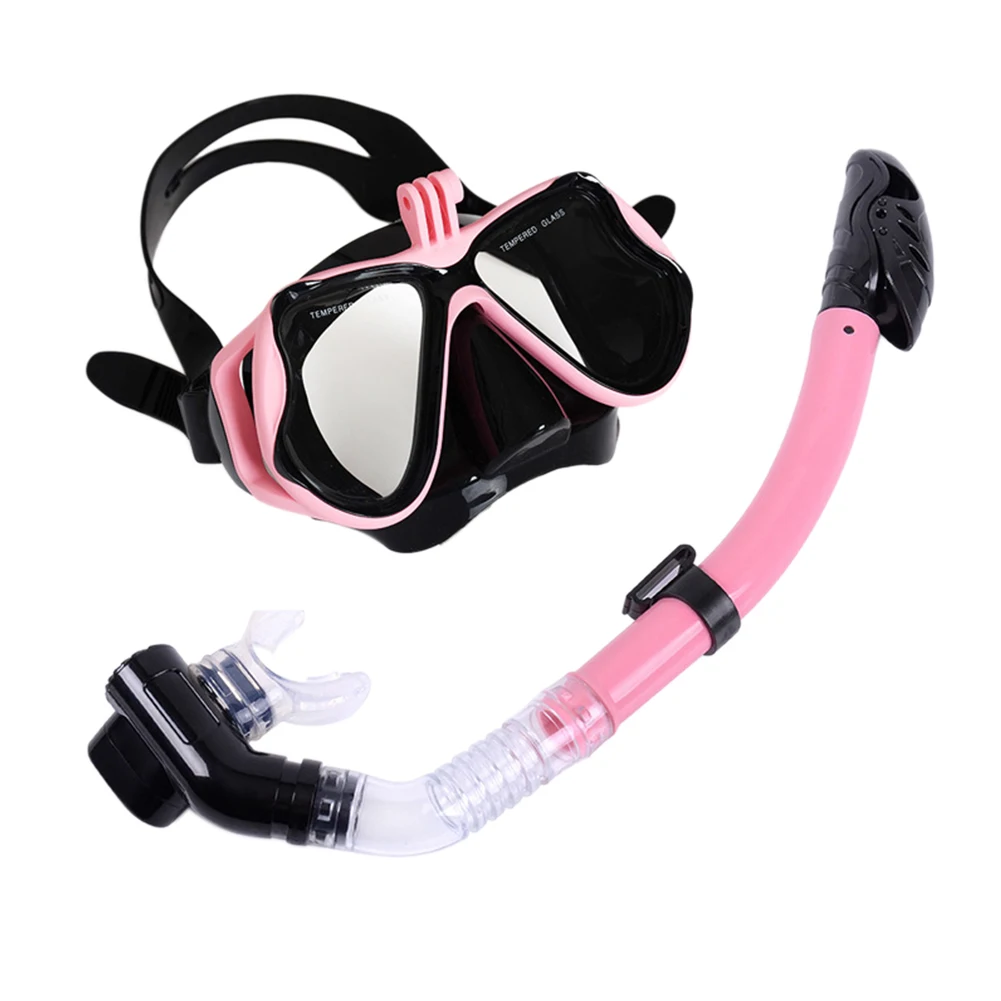 

Ergonomic Wide Angle Dry Waterproof For Adults Foldable Tube Anti Permeation Diving Swimming Goggles Snorkeling Gear Snorkel Set