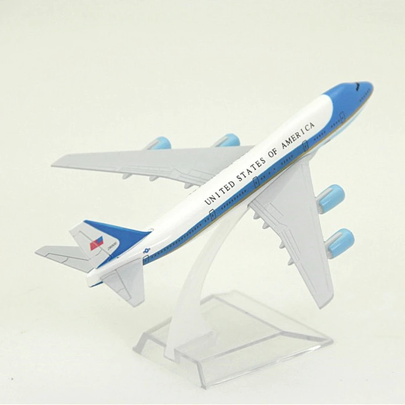 16 см масштаб 1:400 Самолеты ВВС One модель Боинга B747 самолета из сплава коллекционное