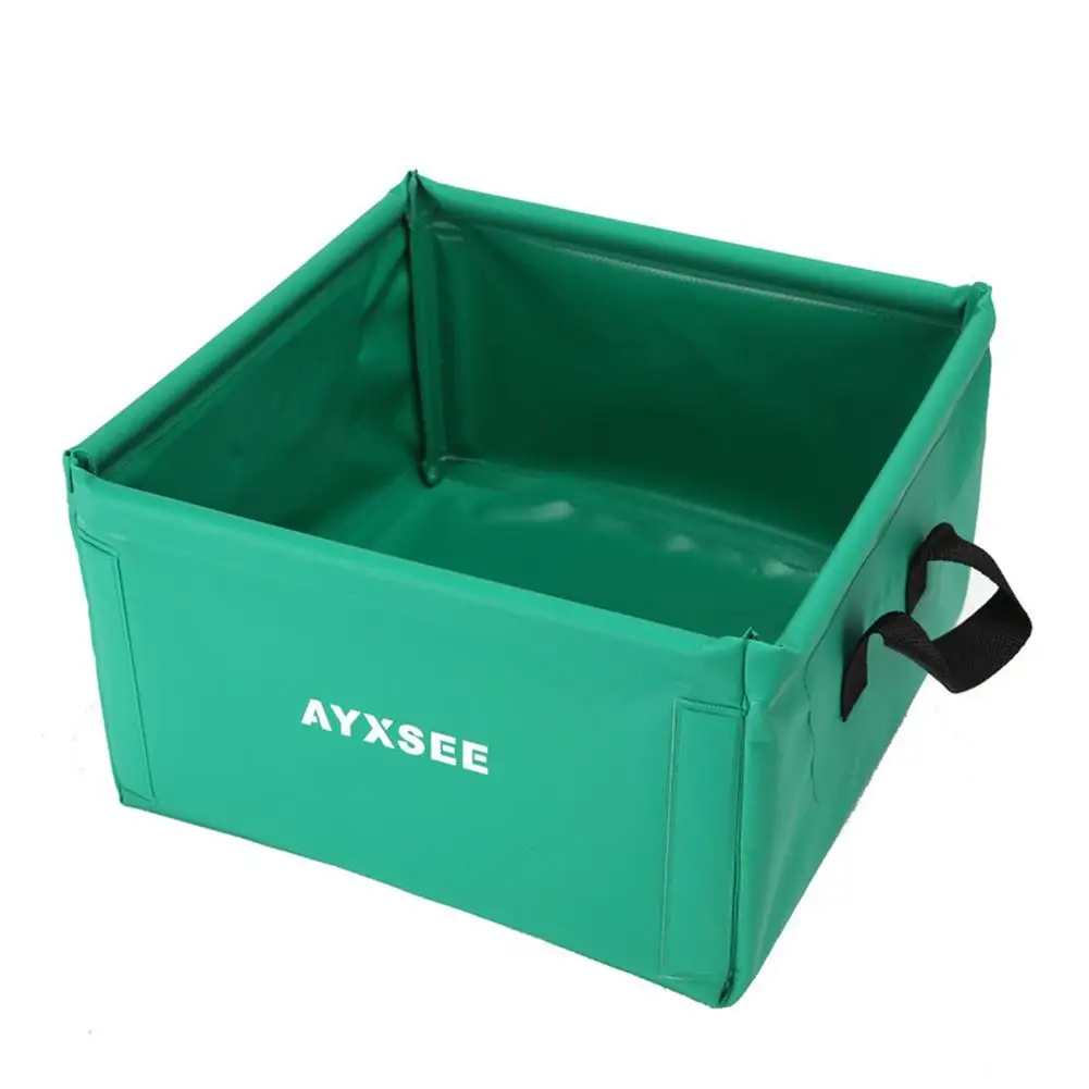 

Portable Folding Water Basin 15L Multifunctional Storage Basket With Handles For Camping Dish Washing Laundry Waterprood