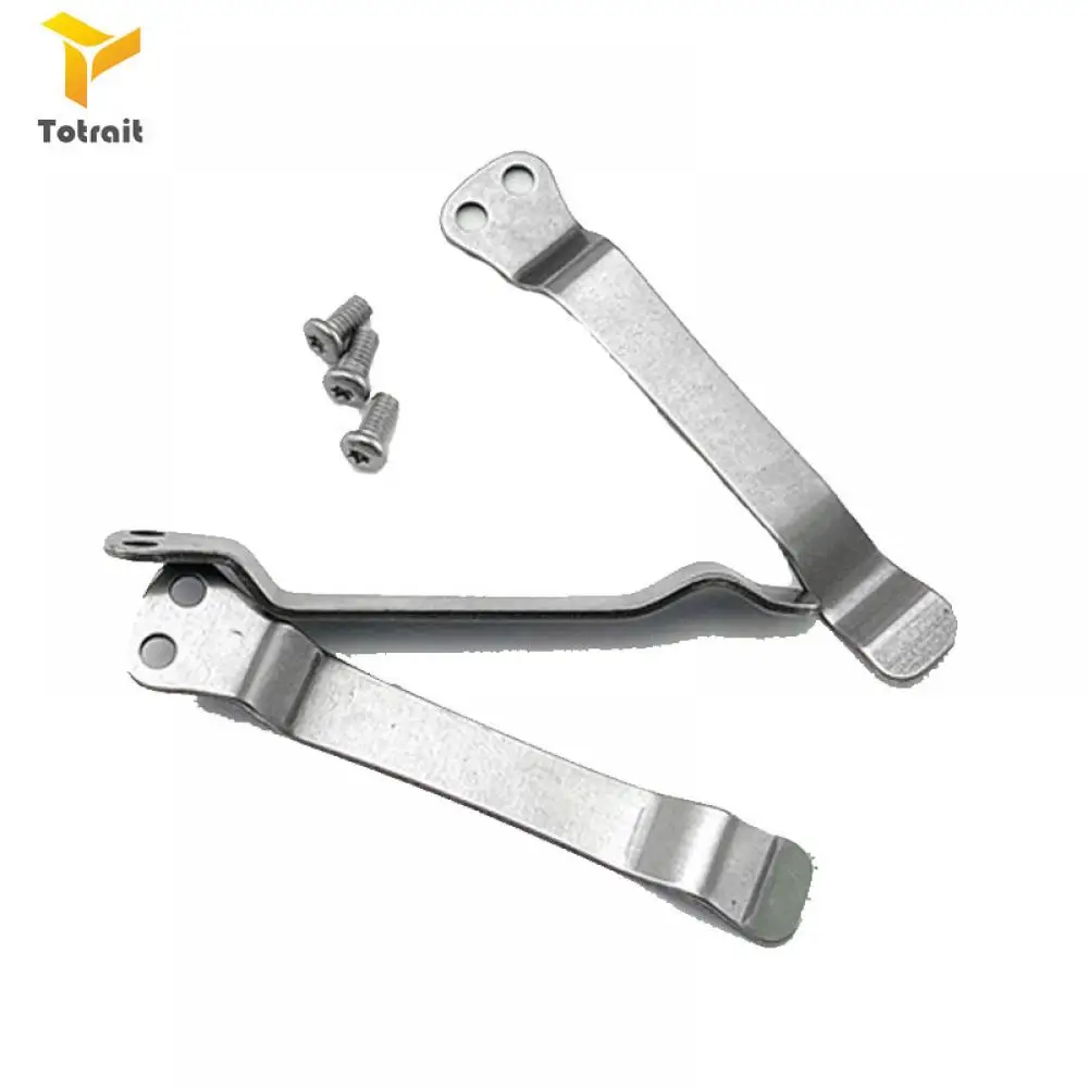

New TOTRAIT High Quality Pocket Knife Clip For DIY Accessories Folding Knife Back Clip Hunting Knife Accessories