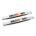 2 шт. для Mitsubishi Lancer 10 ASX Pajero Sport Outlander 3 L200 RALLIART автомобильный боковой брызговик задний багажник эмблема наклейки