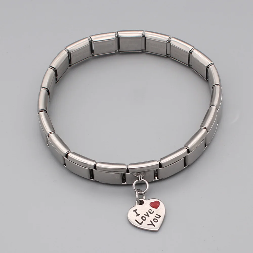 Hapiship оригинальная Маргаритка сердце из титановой стали I Love You итальянский шарм