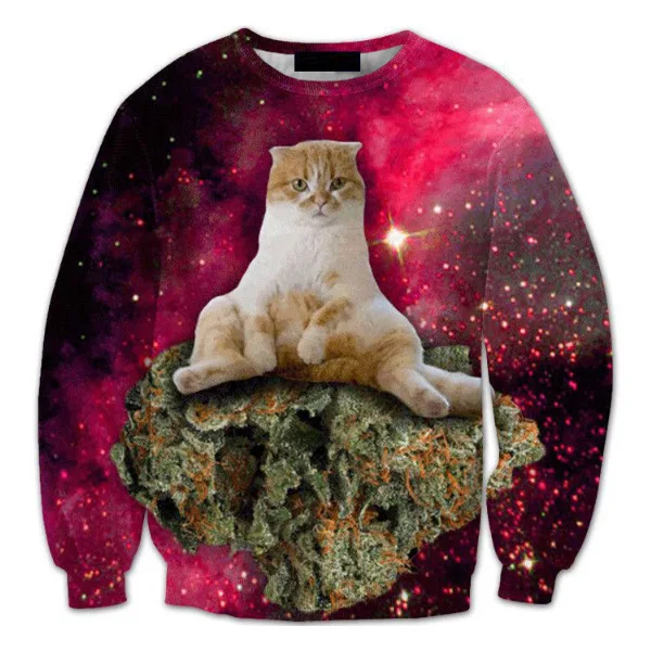 

CNUUIKOOEK Sweatshirts Hot Selling Boutique Men's 3D Star Cat Printed Hoodie Long Sleeve Pullover Men's Hoodies
