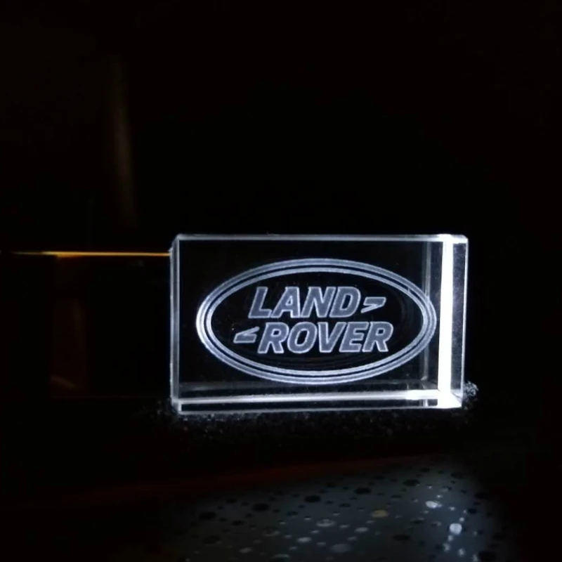 Автомобильный логотип LAND crystal ROVER металлический USB флеш-накопитель Флешка 4 ГБ 8 16 32