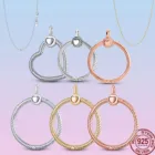 Минимализм, серебро 925 пробы, подвеска O Charm Fit Original ожерелье Pandora DIY для женщин, ювелирные изделия, Подарок на годовщину