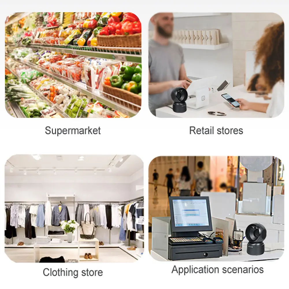 Устройство для чтения QR-кодов HBAPOS беспроводное устройство проводное USB с