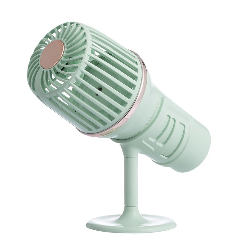 

Microphone Handheld Spray Fan Charging Desktop Small Desk Fan Portable Charging Mini Humidification Small Fan