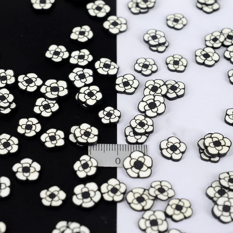 20 г/лот полимерная глина цветок камелии разбрызгивает прекрасные конфетти для