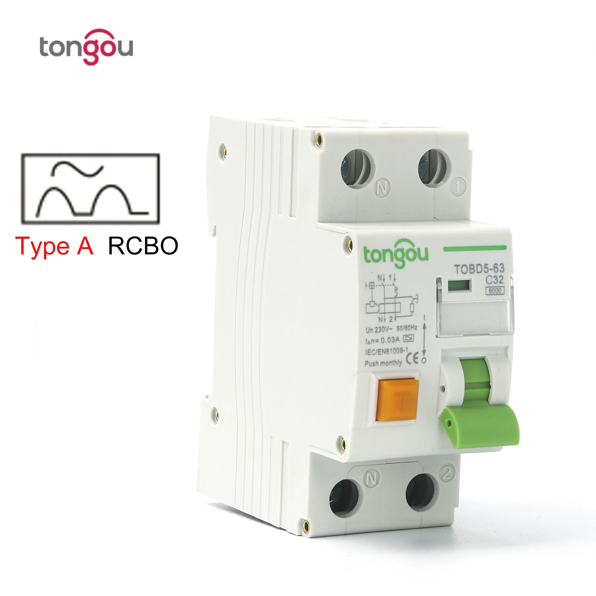 Электромеханический автоматический выключатель остаточного тока с защитой от