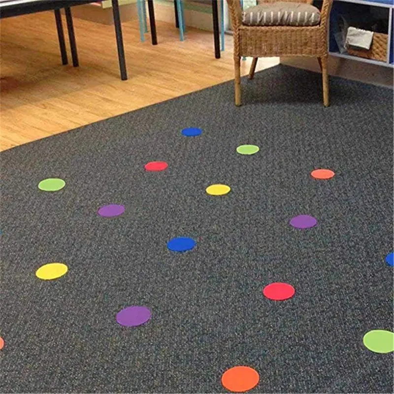 

Mark Its Sitting Carpet Spots to Educate, Pack of 30 Rug Circles Marker Dots for Preschool, Kindergarten, and Elementary Teacher