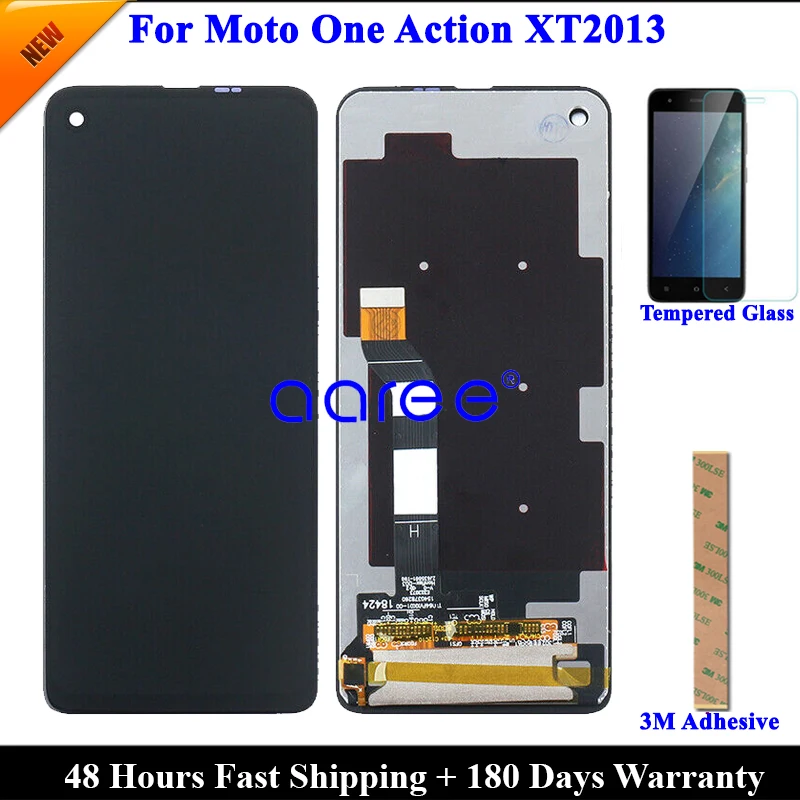 Протестированный Оригинальный ЖК экран для Moto One Action дисплей XT2013 сенсорный