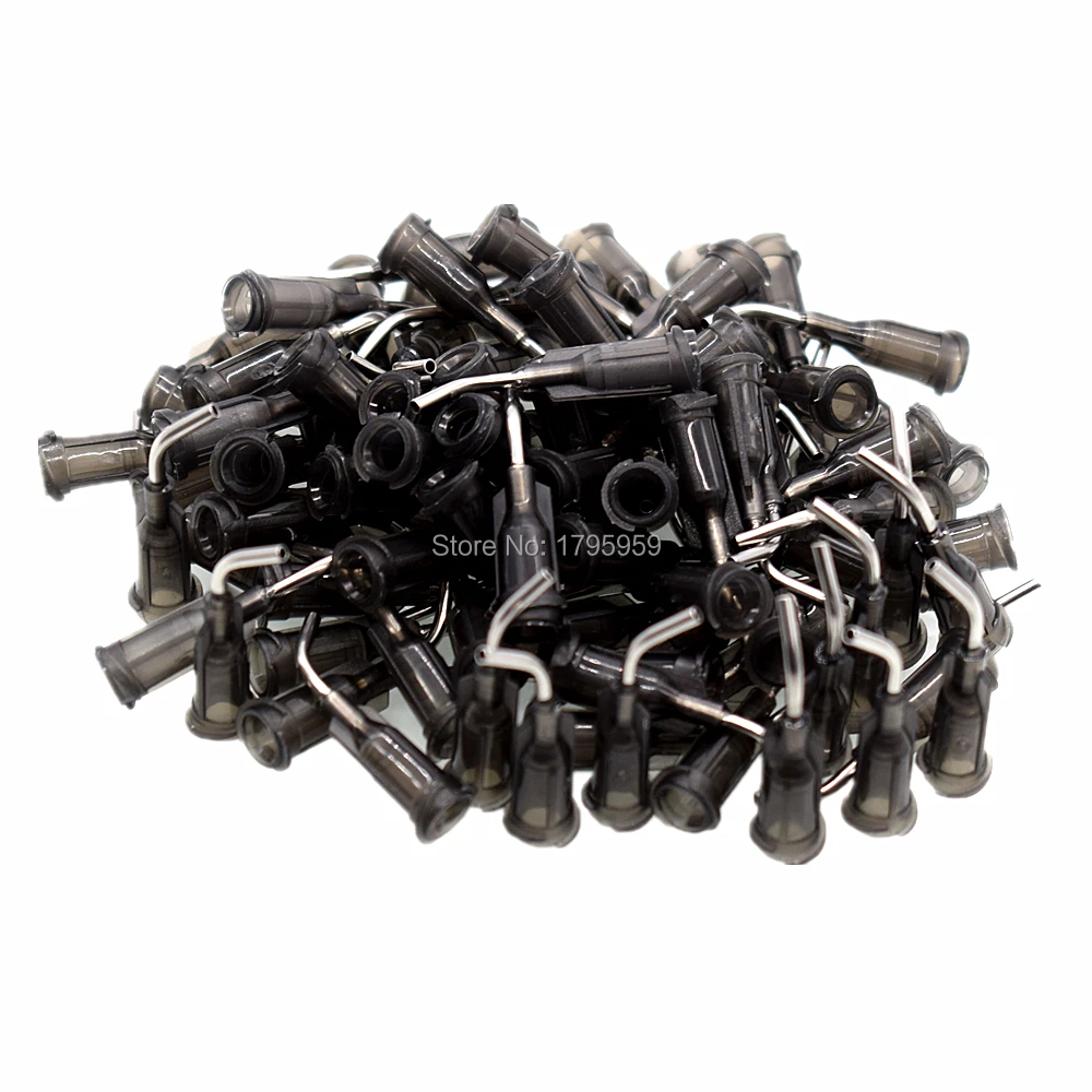 100 шт 16 г изогнутые дозирующие наконечники клей Дозирующий иглы дозатор для