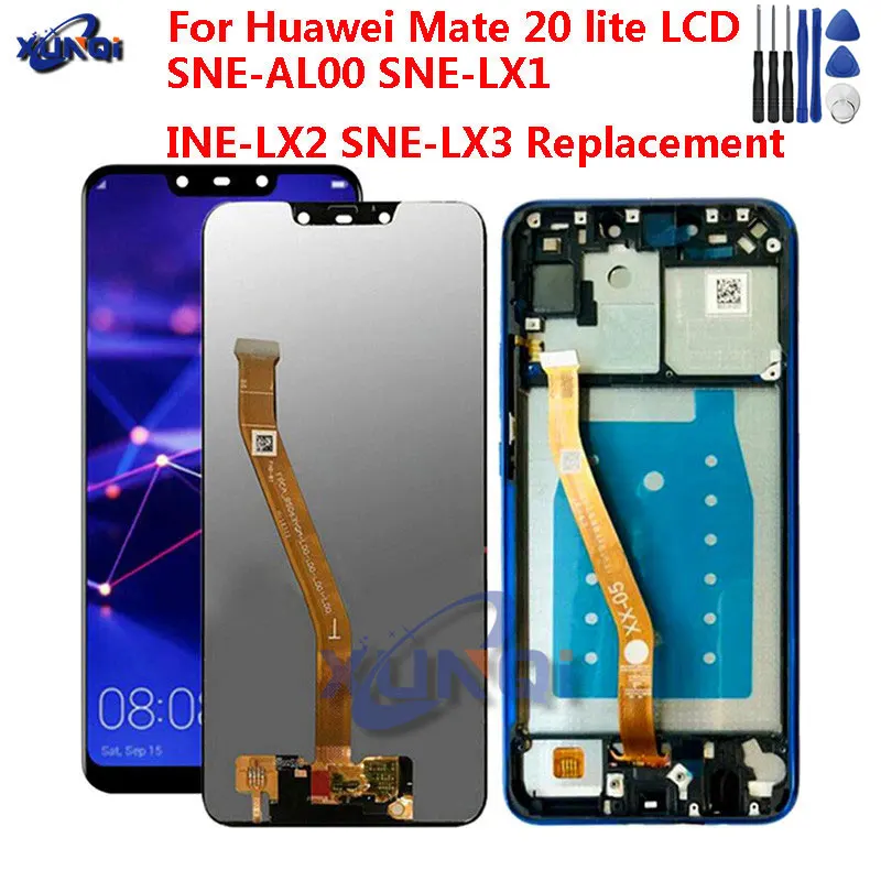 ЖК дисплей для Huawei mate 20 lite с сенсорным экраном и дигитайзером в сборе сменный