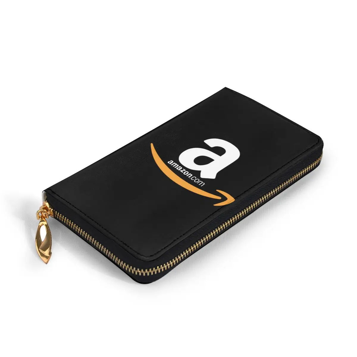 Новинка мужской и женский кожаный Смарт-кошелек с логотипом Amazon сумка для