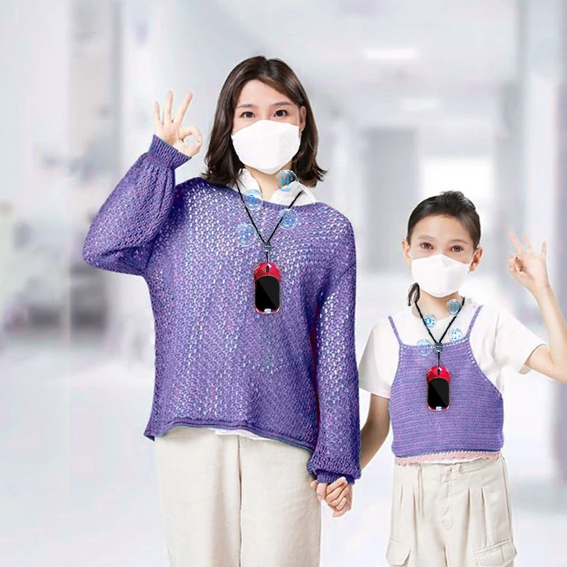 

Portable Air Purifier Personal Hanging Necklace with Negative Ion Air Freshener Battery Operated for Adults Kids