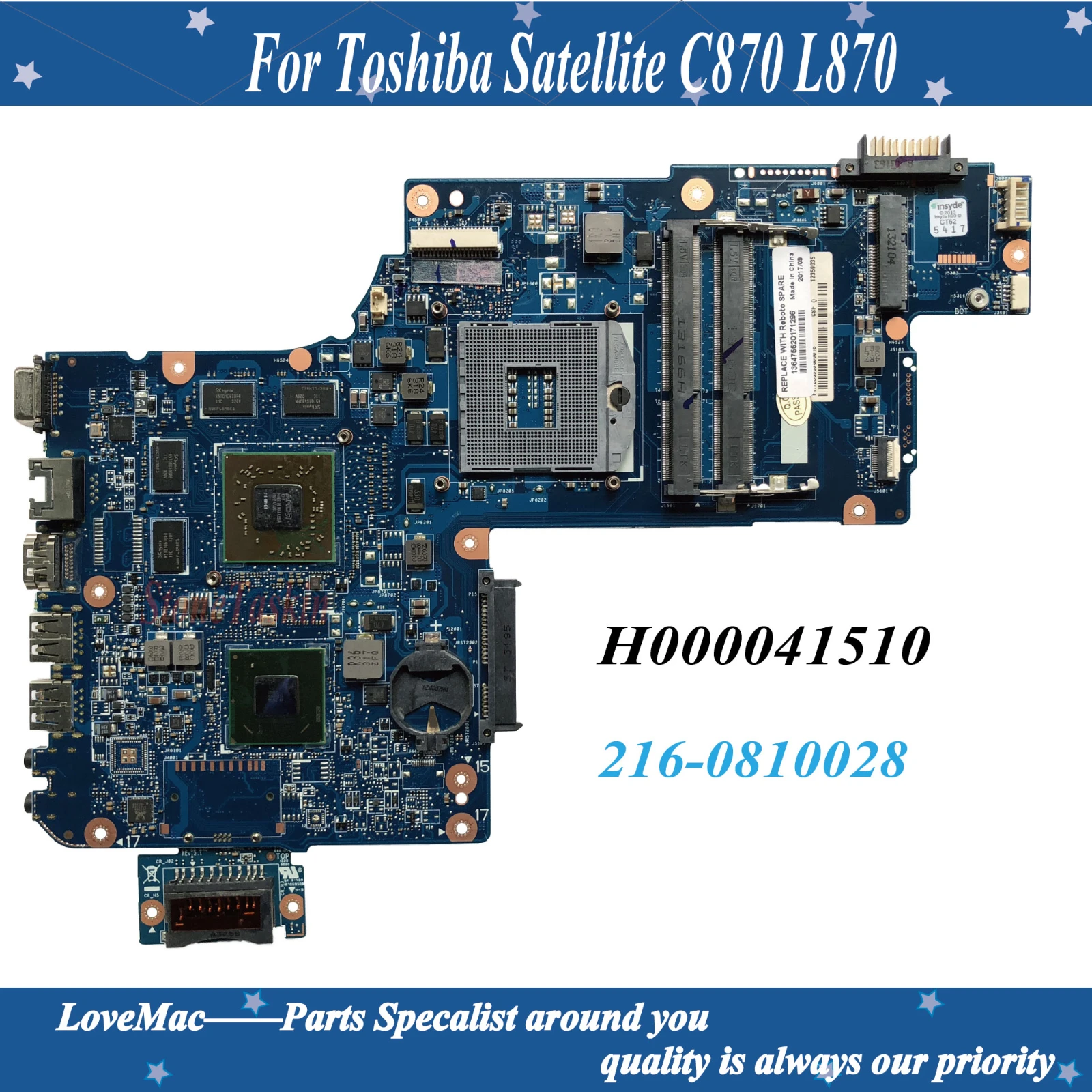 Высококачественная оригинальная материнская плата H000041510 для ноутбука Toshiba Satellite