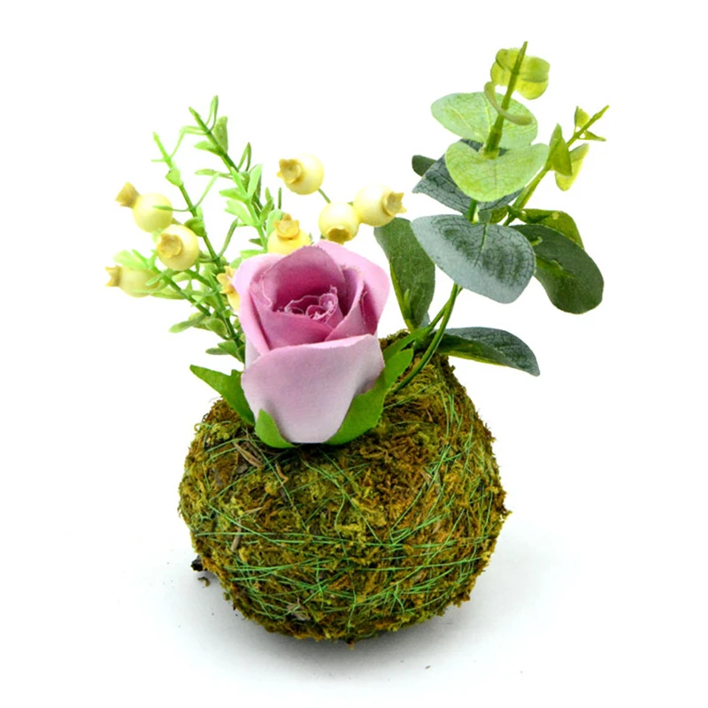 Eco-friendly Moss Bonsai Personalized Small Flower Pot Bird Nest Plant Home Garden Table Decoration Plantpot | Дом и сад