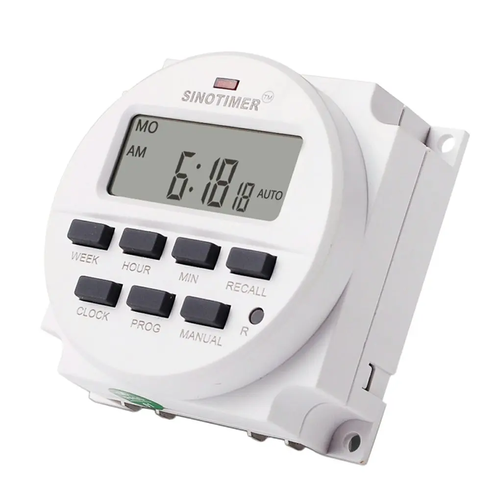 

TM618H-2 Programmable Digital Display LCD Time Control Switch Timer For Advertising Light Box Broadcasting Equipment