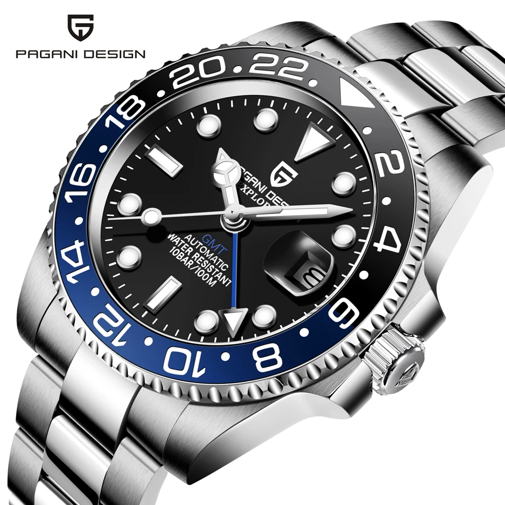 

Часы наручные PAGANI DESIGN Мужские автоматические, роскошные механические классические водонепроницаемые с сапфировым стеклом и черным циферб...