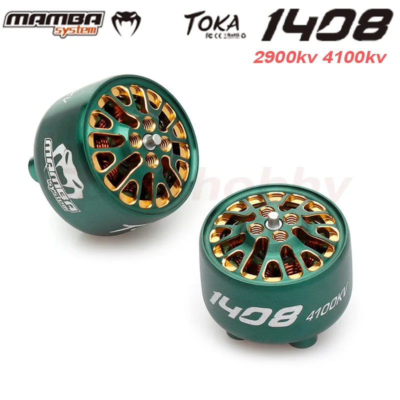 DIATONG Мамба TOKA 1408 2900KV 4S 4100KV 6S бесщеточный гоночный двигатель зеленый для FPV Racing 3 4