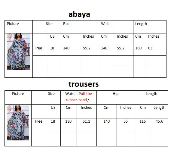 

2-Piece Clothing Women Fashion Dashiki Digital Printing Long Coat Robe And Trousers Casual Loose Chiffon Trousers Suit 2021 New