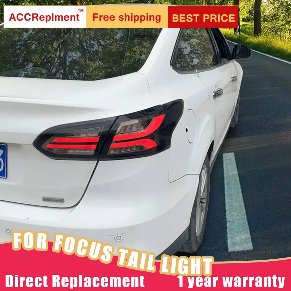 

New LED Taillights Assembly For Ford Focus 2015-2018 LED Rear Lamp Brake Reverse Light Rear Back Up Lamp DRL Car Tail lights