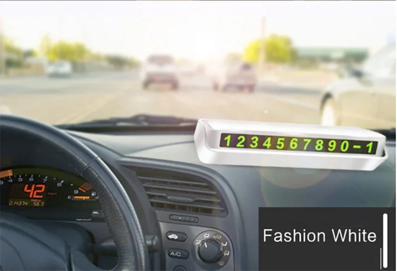 car temporary parking card phone number card plate car sticker telephone number car park stop automobile accessories car styling free global shipping