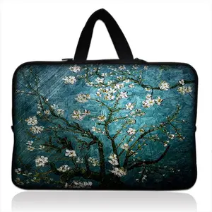 blue prunus laptop bag case for macbook air pro 11 12 13 14 15 xiaomi lenovo asus dell hp notebook sleeve 13 3 15 inch case free global shipping
