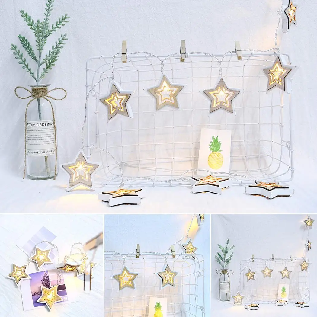 Водонепроницаемый энергосберегающий рождественский стиль форма пентаграммы