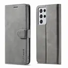Флип-чехол для Samsung Galaxy S21 Ultra, кожаный чехол-бумажник для Samsung S21 FE Plus, Магнитный чехол-книжка, чехлы для телефонов