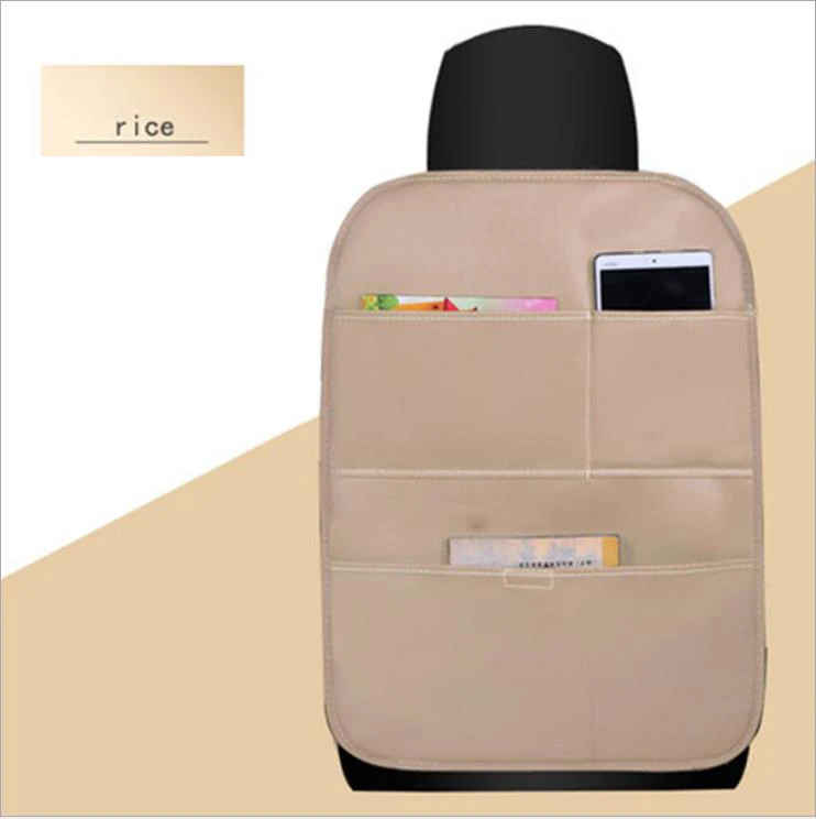 

Car Seat Back Protector PU Leather Car Storage Bag Anti Kick Mat Case For Child Baby Kick Bag Waterproof car accessories