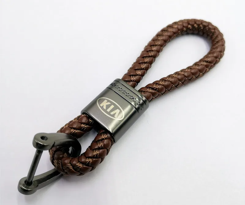 Автомобильный брелок металлический кожаный для ключей rio Cerato K2700 K2900 Magentis Optima Rondo