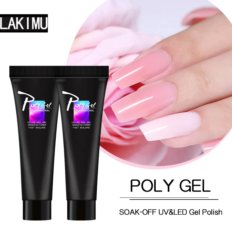 Crystal Nail kit Builder Extend polygel Polish Varnish For Extension UVGel LED Sculpting Building Polygel Lacquer Manicure | Красота и