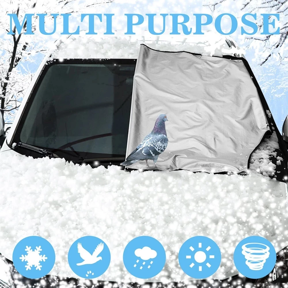 

Waterproof cover Automobile Magnetic Sunshade Cover Car Windshield Snow Sun Shade Protector Cover Car Front Windscreen Cover