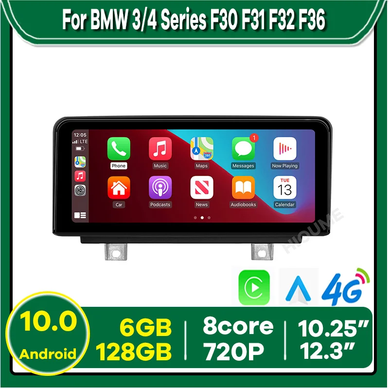 

12.3" 10.25" 8Core 6G+128G Android 10 Car Multimedia Player GPS for BMW 3/4 Series F30 F31 F34 F32 F33 F36 CarPlay Screen Video