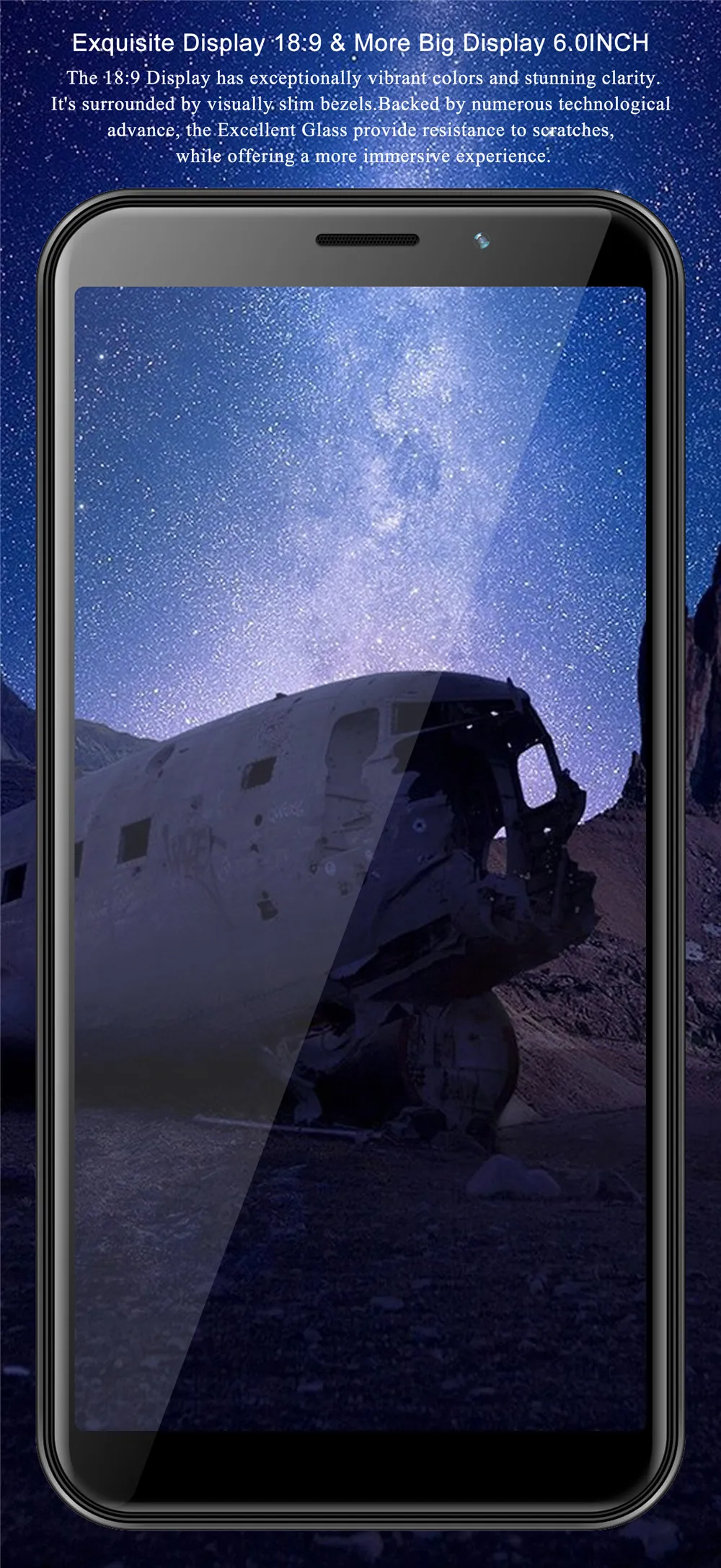 Четырехъядерный Оригинал Z18 4G RAM 64G ROM смартфоны Face ID 6 0 &quotбольшой экран 13MP