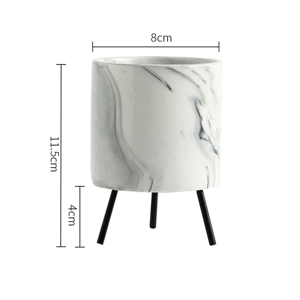 1 шт. керамическая ваза с мраморным узором железная скандинавский минимализм