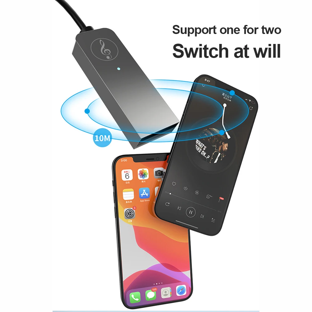 Handsfree Bluetooth5.0 Wireless Receiver Car HD Audio Adapter w/ Mic Stereo Music Speaker Transmitter Accessory for | Электроника