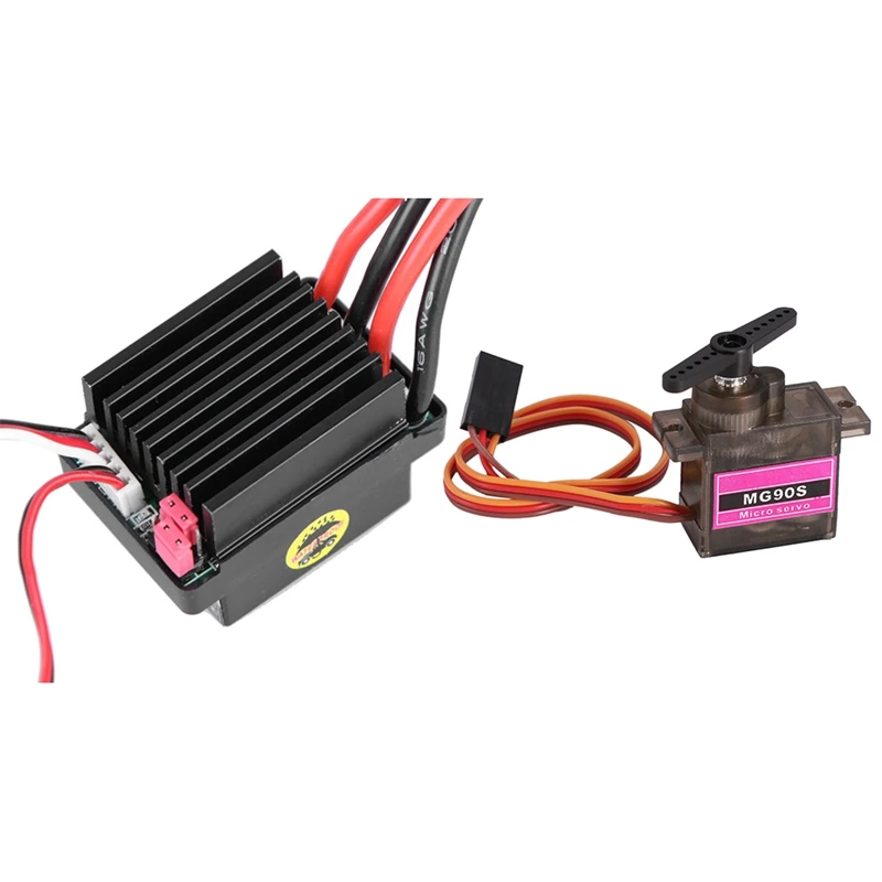 

1Pcs MG90S Metal Gear Digital 9G Servo SG90 With Rc ESC 320A 6-12V Brushed ESC Speed Controller And 2A BEC