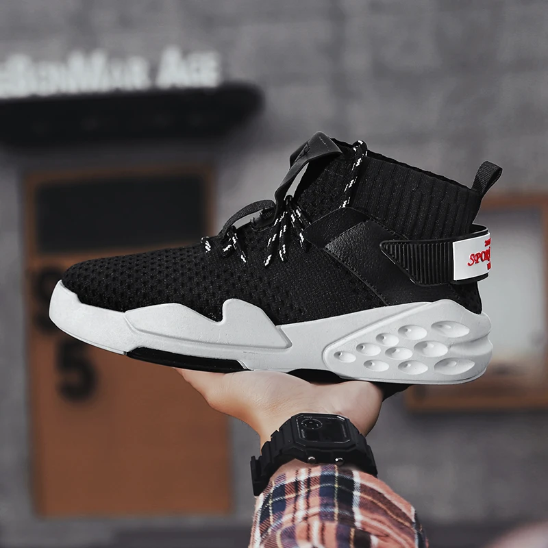 Весенне-осенняя мужская обувь кроссовки 2019 дышащая для спорта модная сетчатая