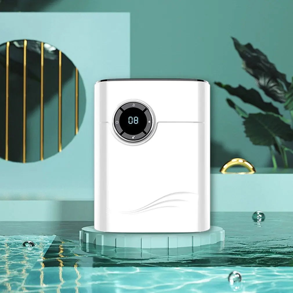 

Home Dehumidifier Air Cleaner Energy Saving Air Dryer Low Noise 1200ml Water Tank Auto-off Moisture Absorbing