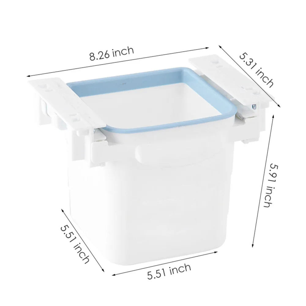 

Invisible Push-Pull Retractable Trash Can Drawer Storage Box Office Household Table Under Table Garbage Bin Portable Waste Bins