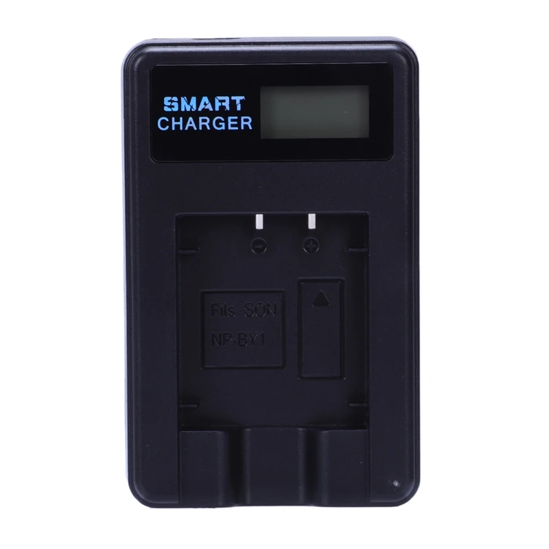 Умное перезаряжаемое зарядное устройство с ЖК дисплеем одним слотом usb кабелем