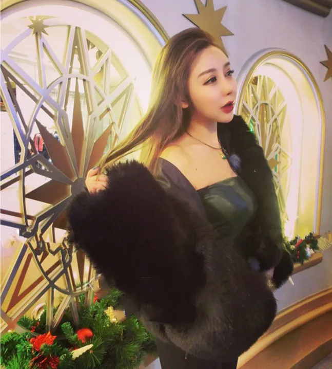 2019 сезонный костюм-платье тонкая шляпа Имитация лисьего меха трава короткое