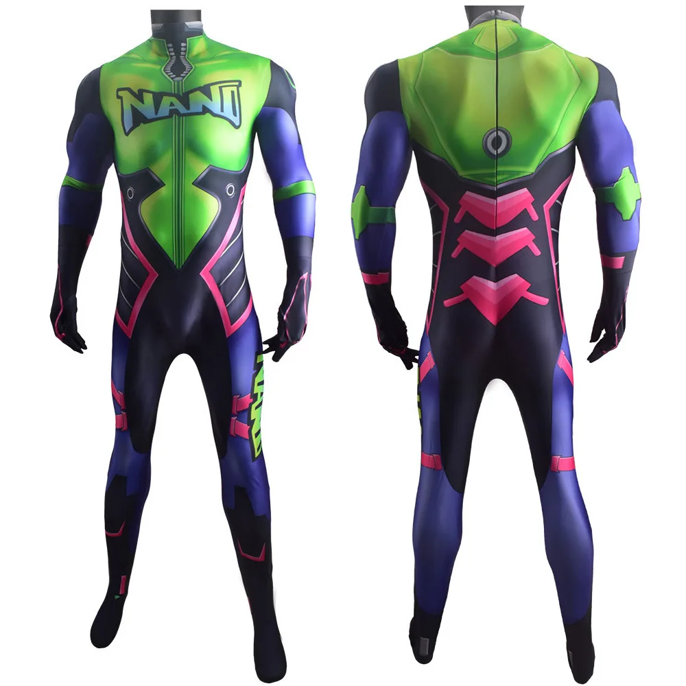 Женский костюм для косплея Nano Cola D.Va Skin супергероя Zentai взрослых и детей |