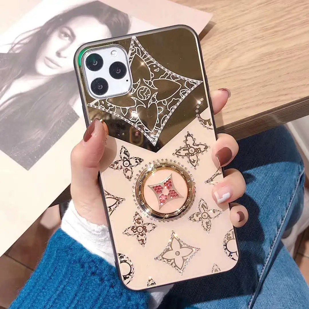 Luxury Diamond With Ring Stand protective cover for iphone 11 pro max XR XS MAX X 7 8PLUS 6 6s plus fashion Case couqe |