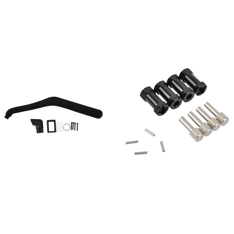 

1Set Safari Snorkel For Axial SCX10 II 90046 90047 & 4Pcs 12Mm Hex Wheel Hub Drive Adaptor Extension Combiner Coupler
