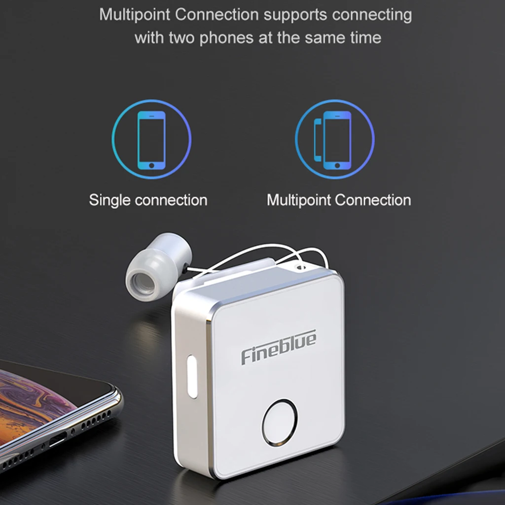 FineBlue F1 Беспроводная гарнитура Bluetooth V5.0 свободные наушники Музыкальная